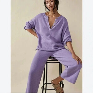 New Free People Hailee Sweater Set in Lavender Purple Size Small
